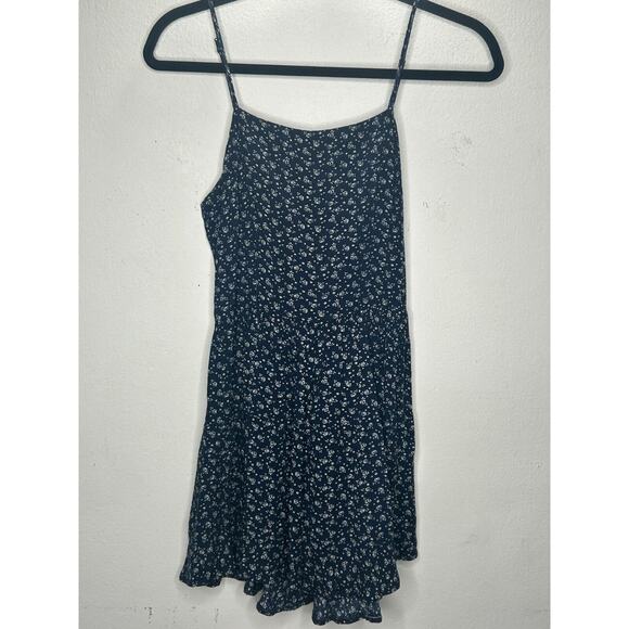 John Galt Navy Cream Floral Colleen Sleeveless Mini Summer Dress Scoop Neckline - Picture 3 of 11